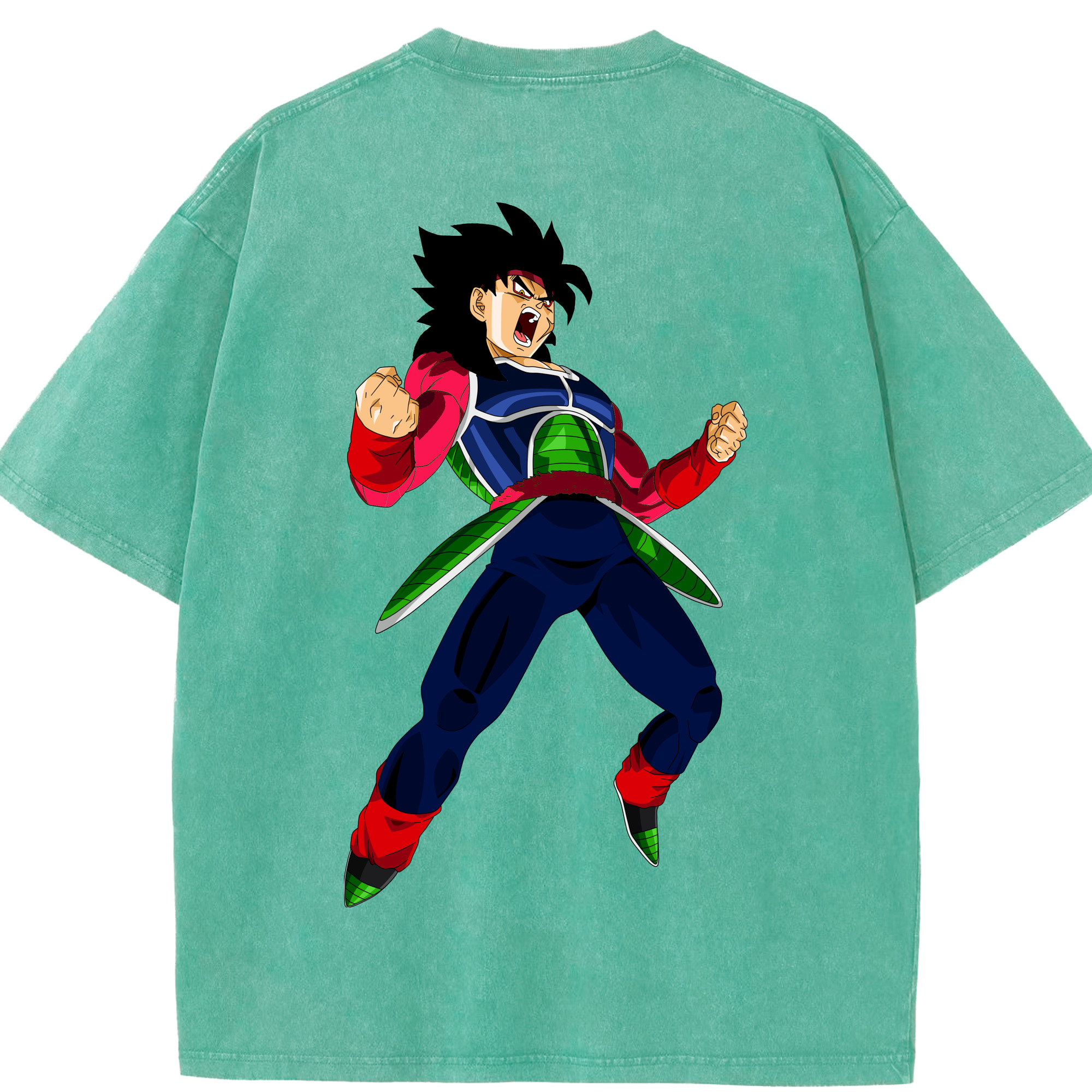 （画像用） ドラゴンボール バーダック DRAGON BALL Burdock 綿100% ヴィンテージ風 半袖Tシャツ（背面プリント）